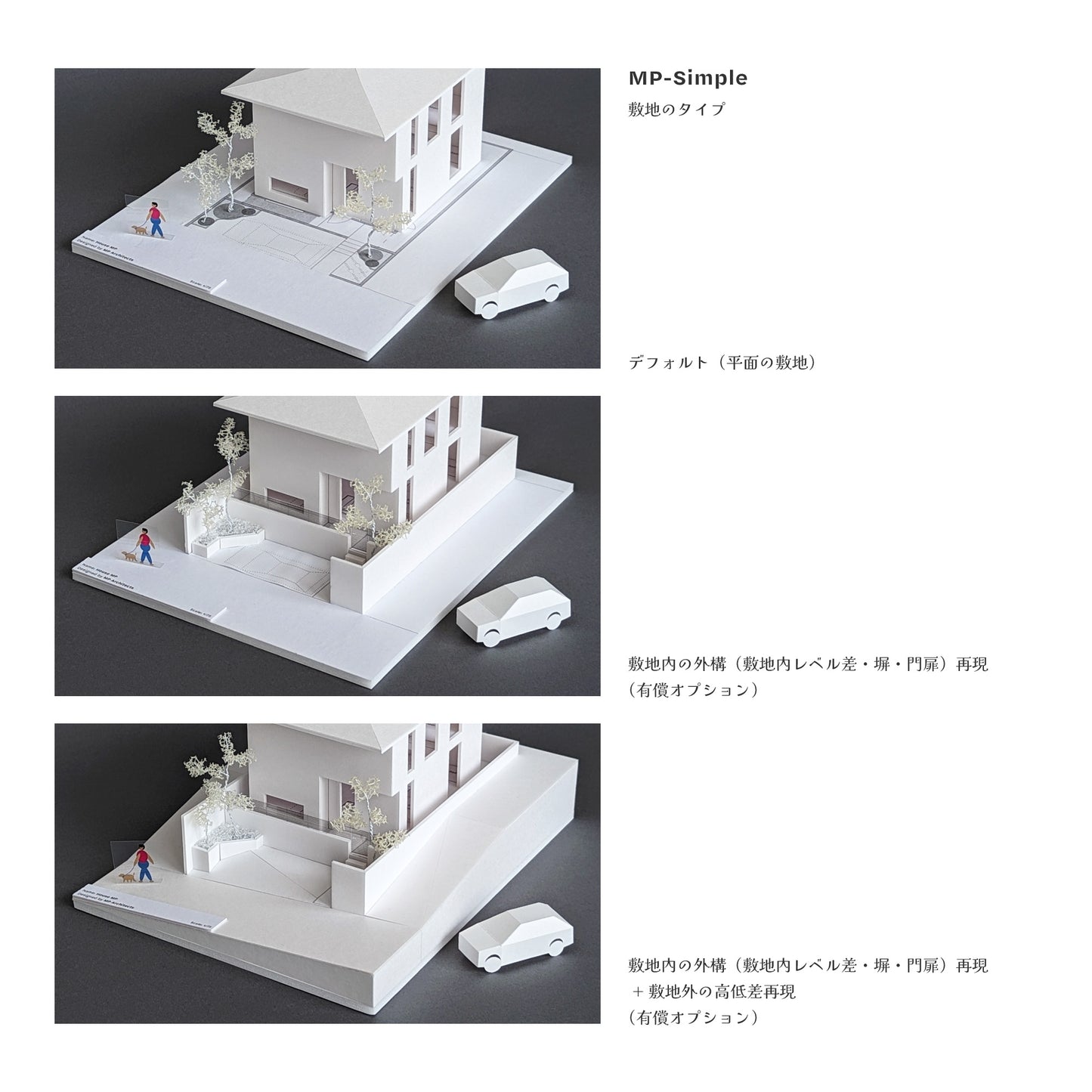 [For sales proposals] Custom-made architectural model: MP Simple